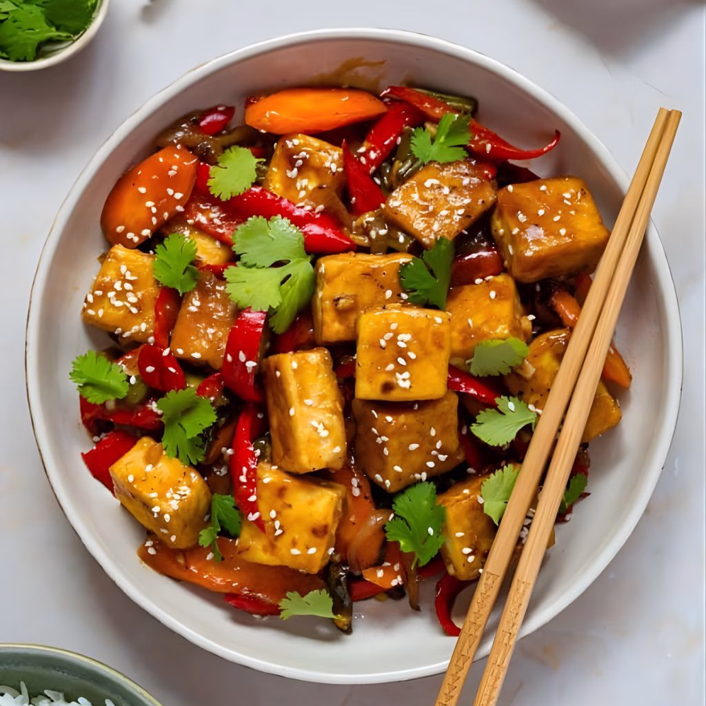 Teriyaki Tofu Stir-Fry with Vegetables Recipe