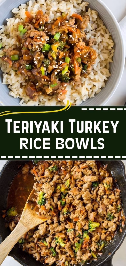 Teriyaki Turkey Rice Bowls Recipe