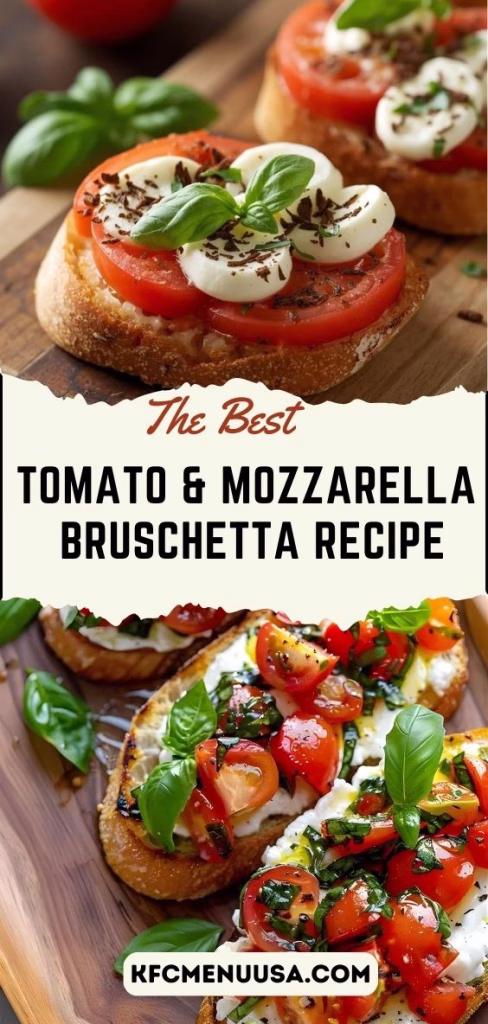 Tomato and Mozzarella Bruschetta Recipe