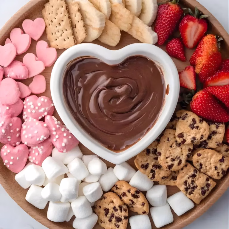 Valentine’s Day Chocolate Fondue Recipe