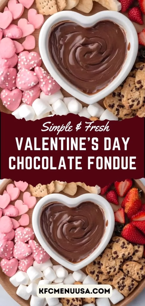 Valentine’s Day Chocolate Fondue Recipe