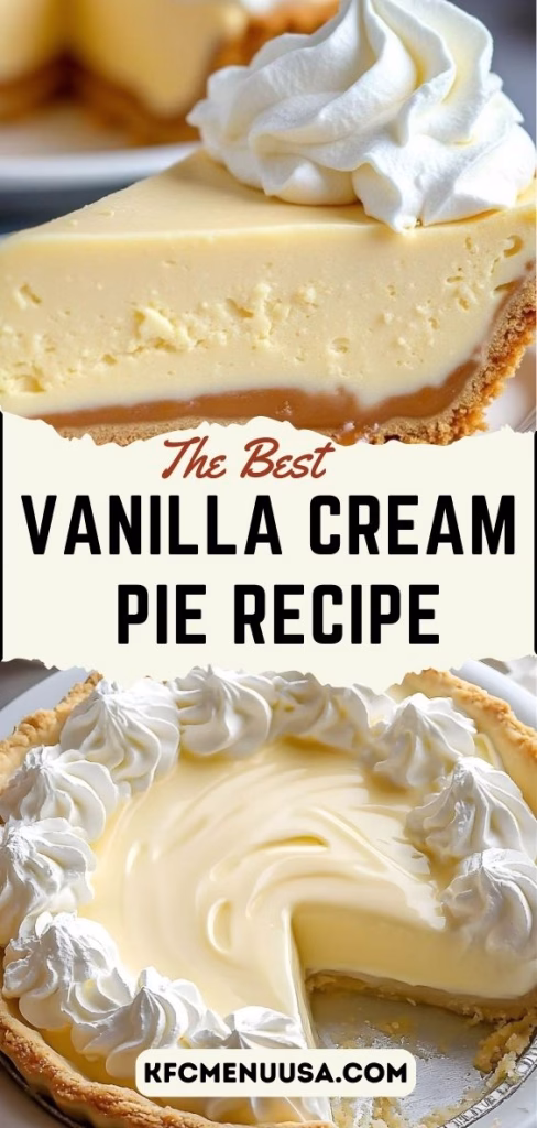 Vanilla Cream Pie Recipe