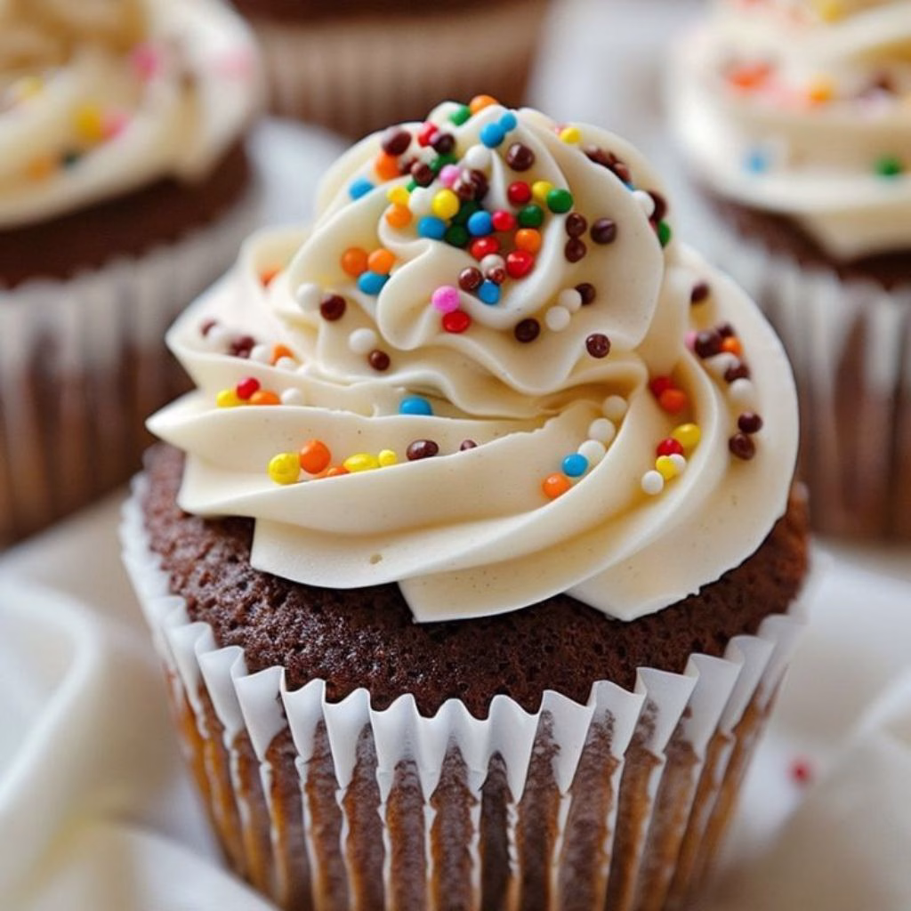 Vanilla Cupcakes with Chocolate Frosting Recipe