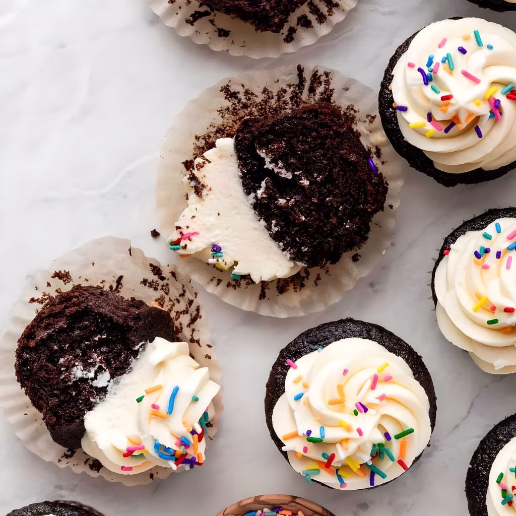 Vanilla Cupcakes with Chocolate Frosting Recipe