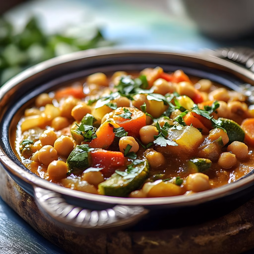 Vegetable and Chickpea Tagine Recipe