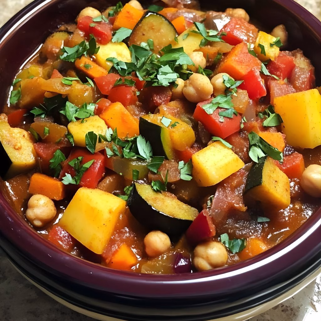 Vegetable and Chickpea Tagine Recipe