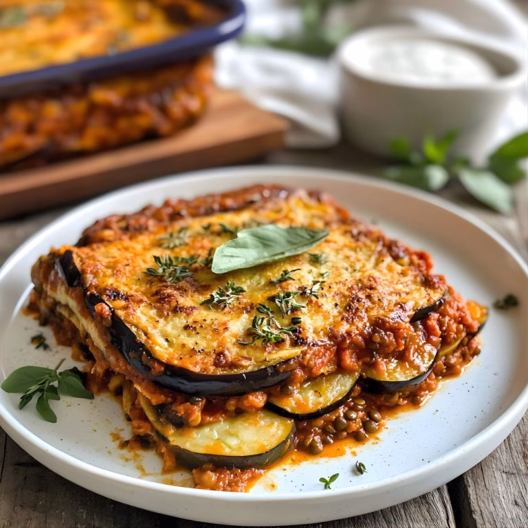 Vegetarian Moussaka with Eggplant Recipe