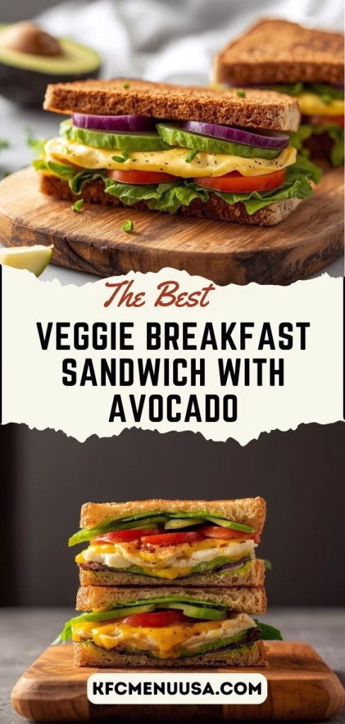 Veggie Breakfast Sandwich with Avocado Recipe