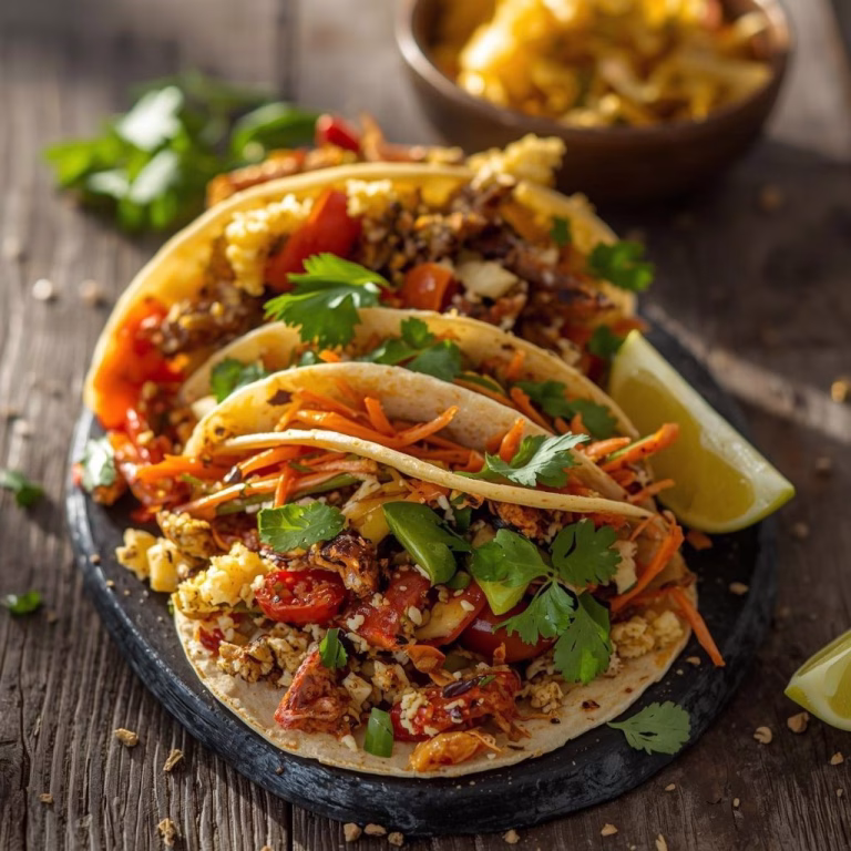 Veggie Packed Breakfast Tacos Recipe