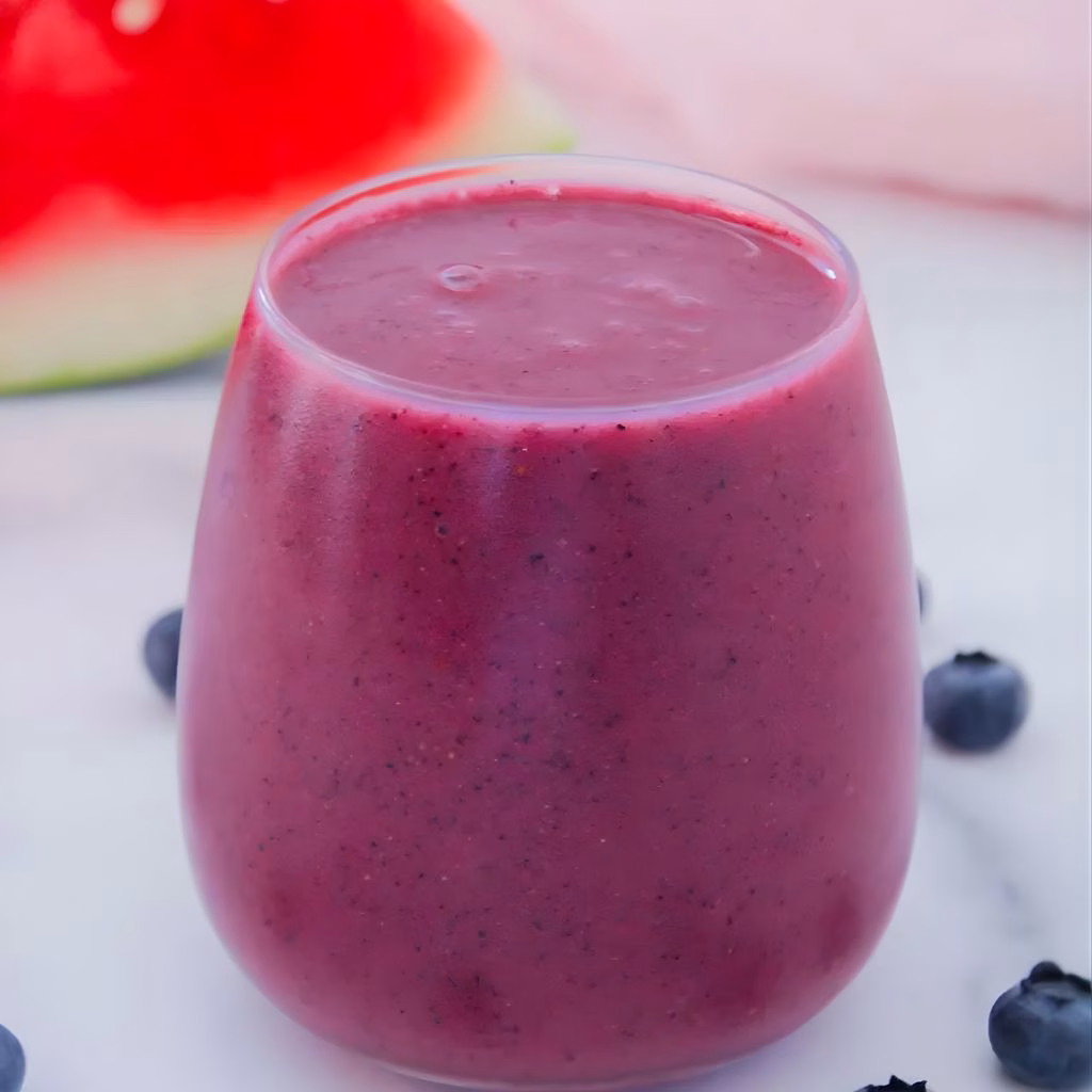 Watermelon Blueberry Protein Smoothie Recipe