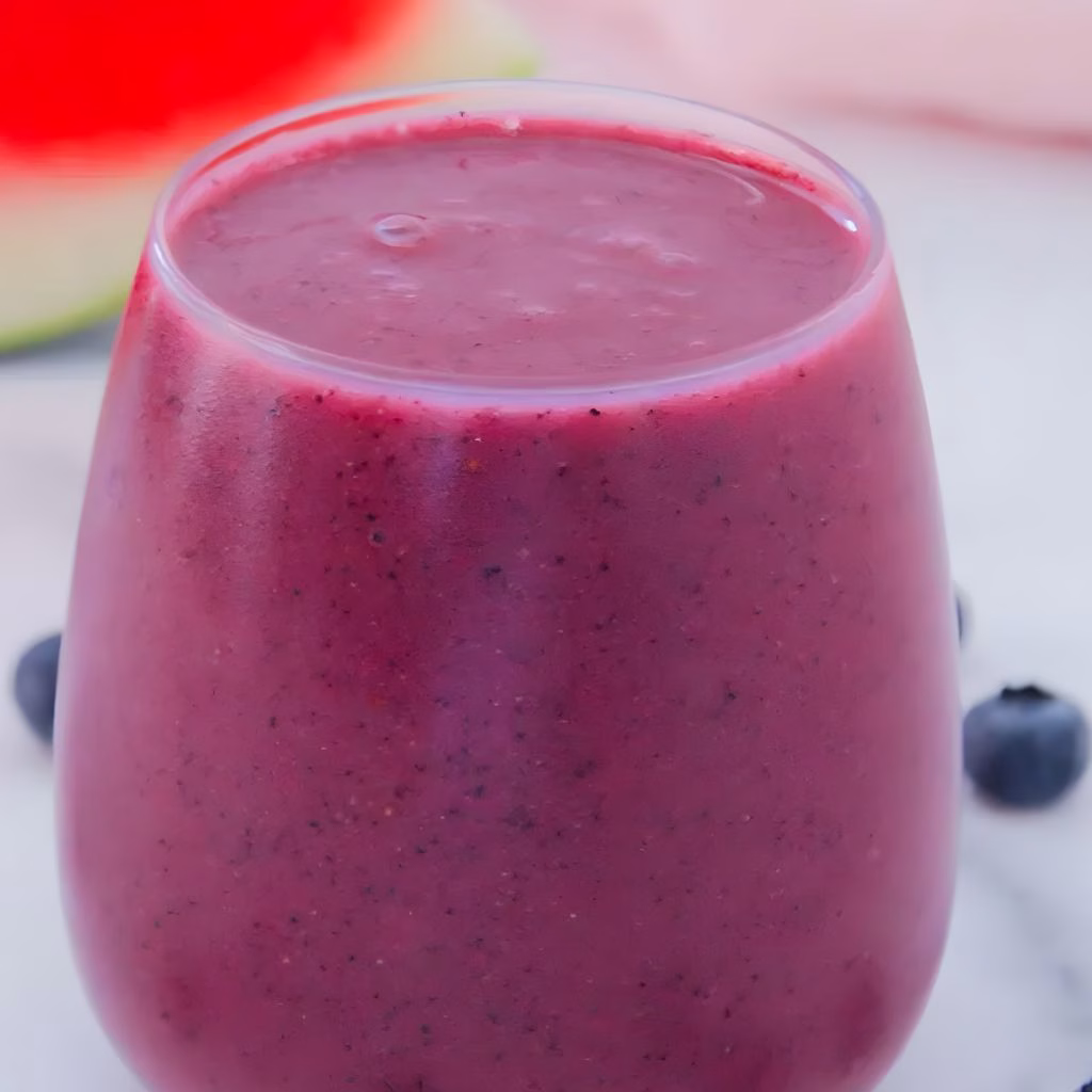 Watermelon Blueberry Protein Smoothie Recipe