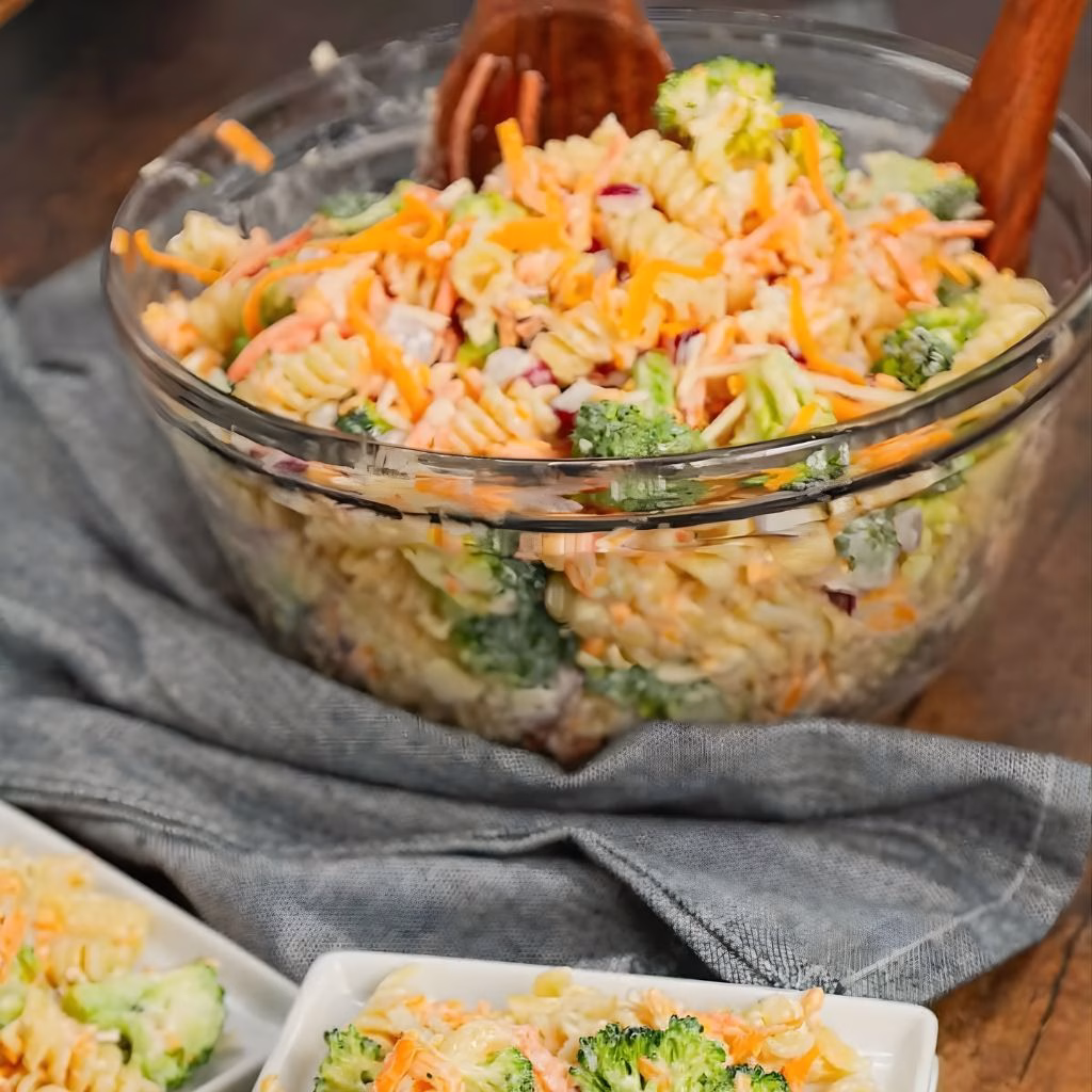 Broccoli Cheddar Pasta Salad Recipe