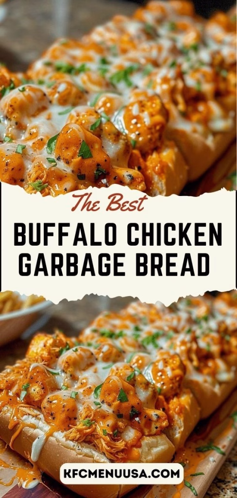 Buffalo Chicken Garbage Bread Recipe