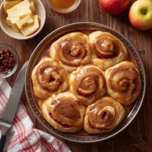 Caramel Apple Cinnamon Rolls Recipe