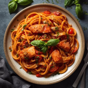 Creamy Tomato Salmon Pasta Recipe