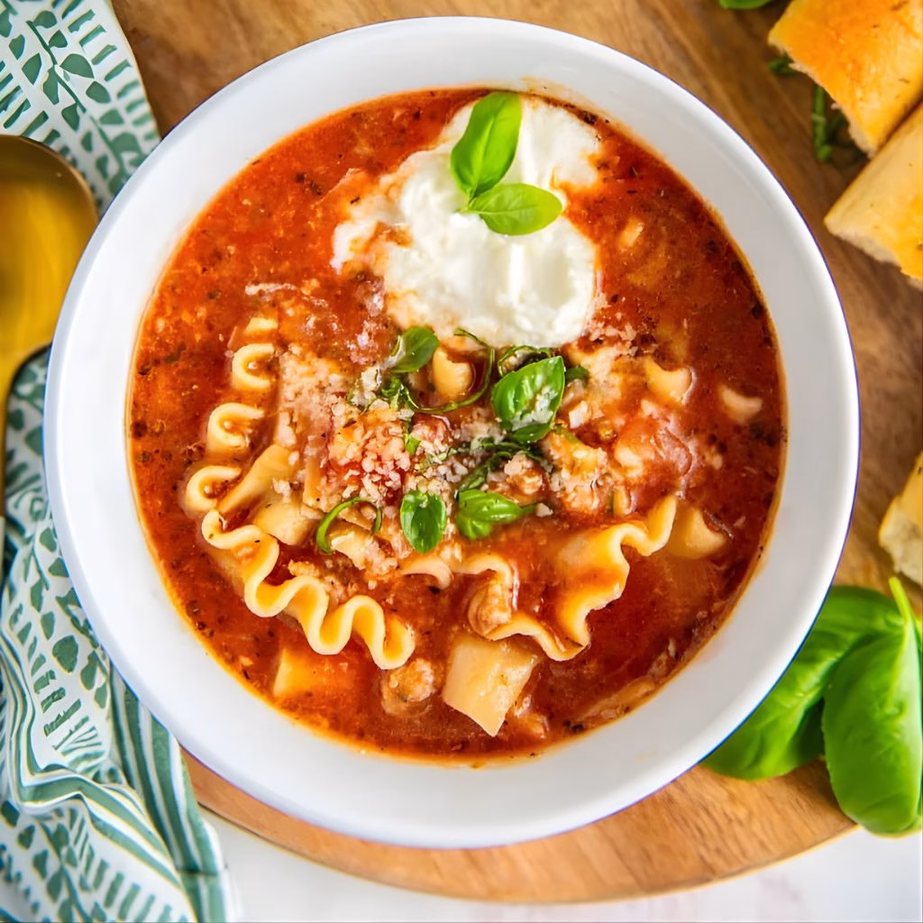 Crockpot Lasagna Soup Recipe