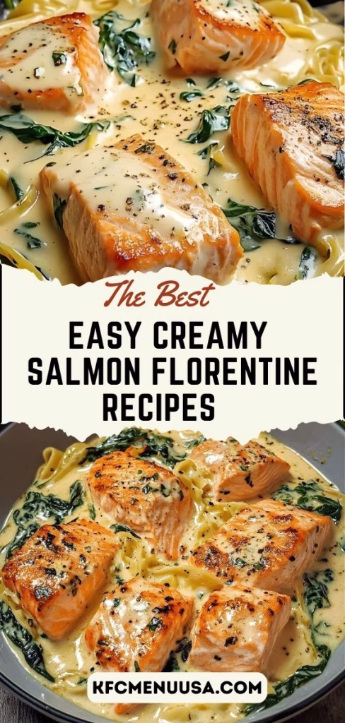 Easy Creamy Salmon Florentine Recipe