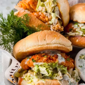Extra Crispy Fried Buffalo Chicken Sandwich Recipe