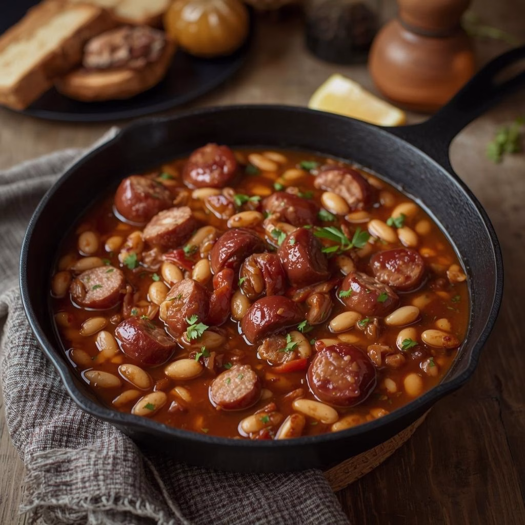 Farmhouse Beans and Sausage Recipe 