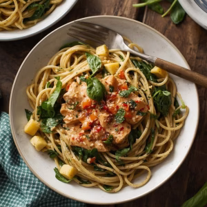 Easy Chicken Spinach Pasta Recipe