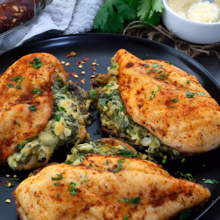 Spinach Stuffed Chicken Breasts Recipe