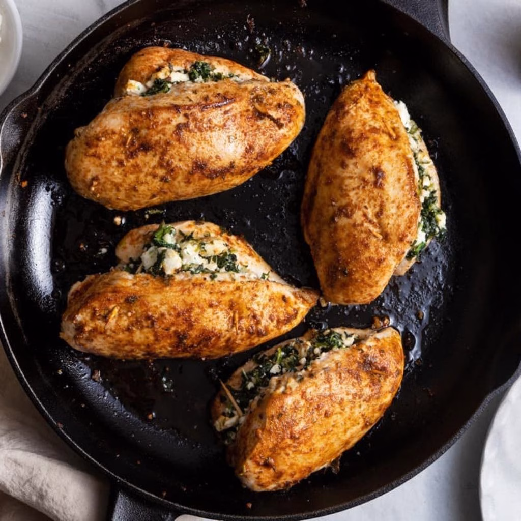 Spinach Stuffed Chicken Breasts Recipe