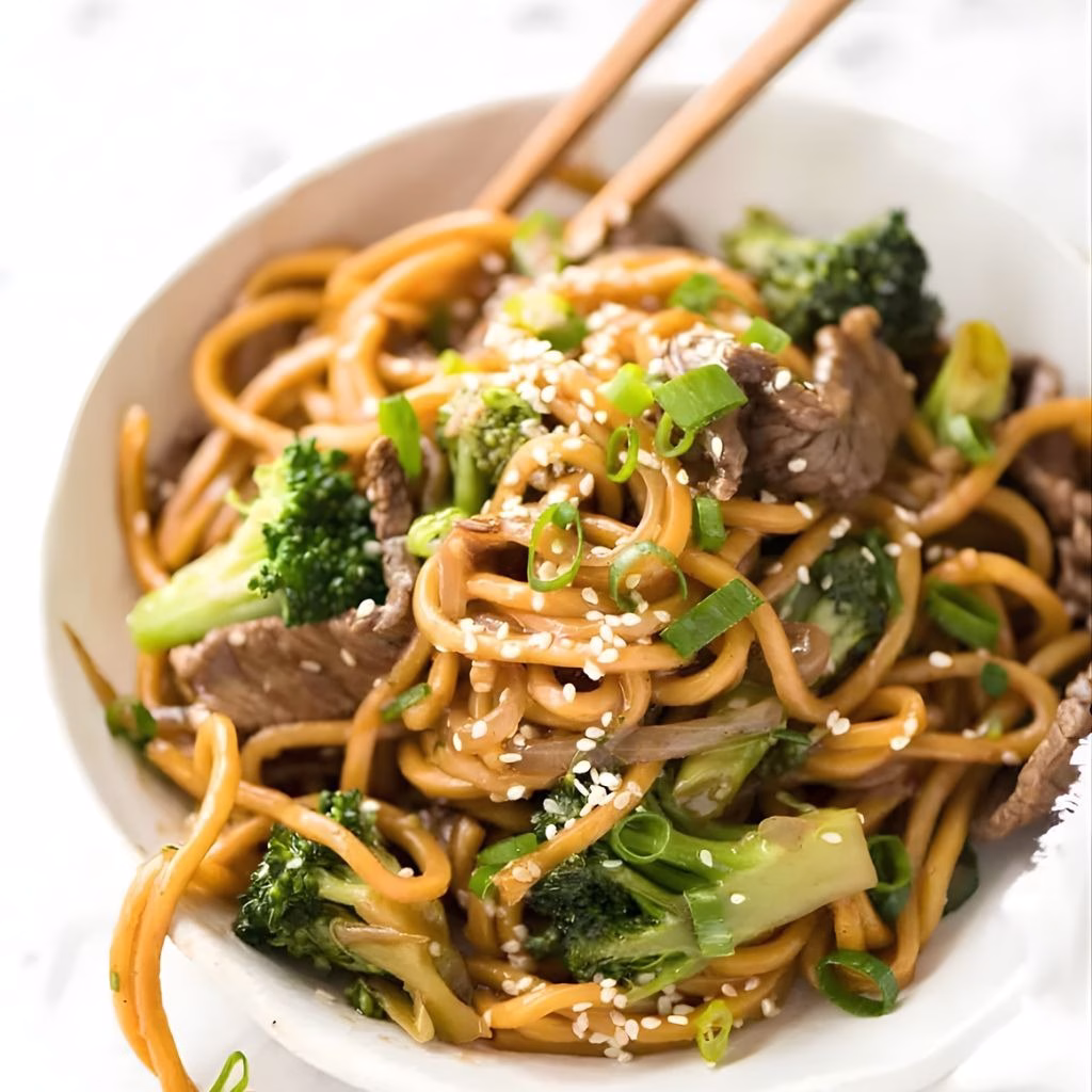 Garlic Beef and Broccoli Noodles Recipe