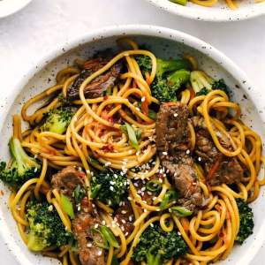 Garlic Beef and Broccoli Noodles Recipe