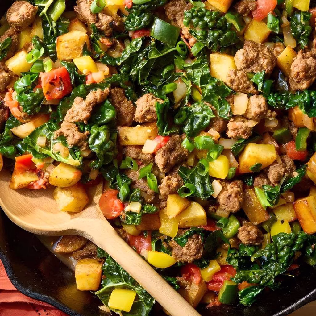 Ground Beef and Potatoes Skillet Recipe