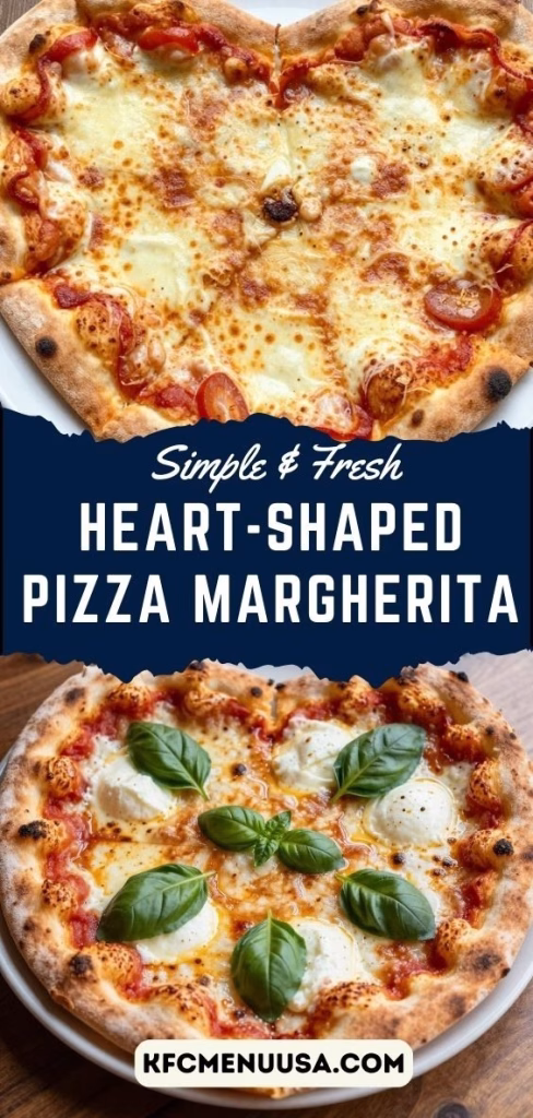 Heart-Shaped Pizza Margherita Recipe
