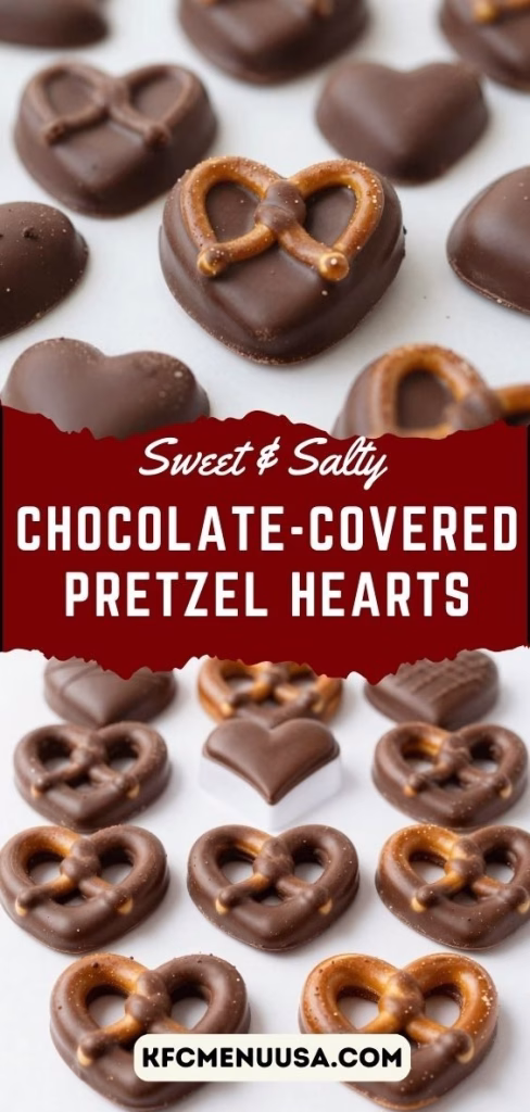 Chocolate-Covered Pretzel Hearts Recipe