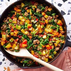 Ground Beef and Potatoes Skillet Recipe