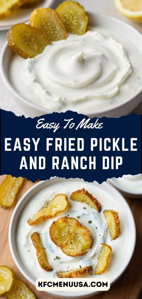 Easy Fried Pickle and Ranch Dip Recipe