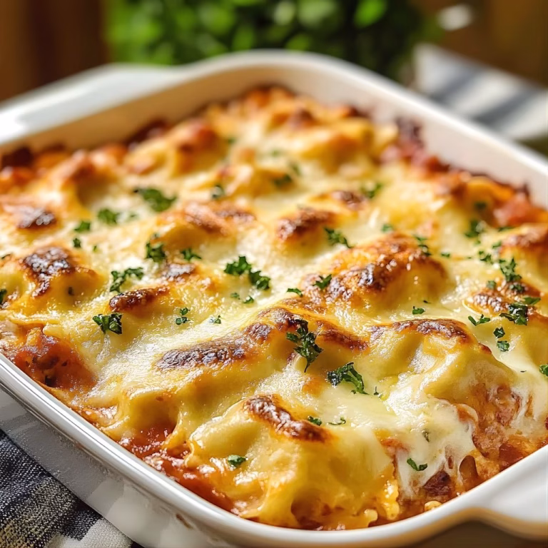 Cheesy Baked Ravioli Recipe