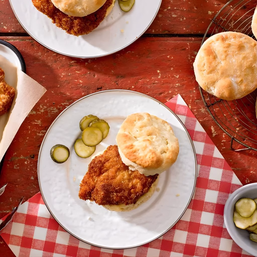 Hot Honey Chicken Biscuits Recipe 