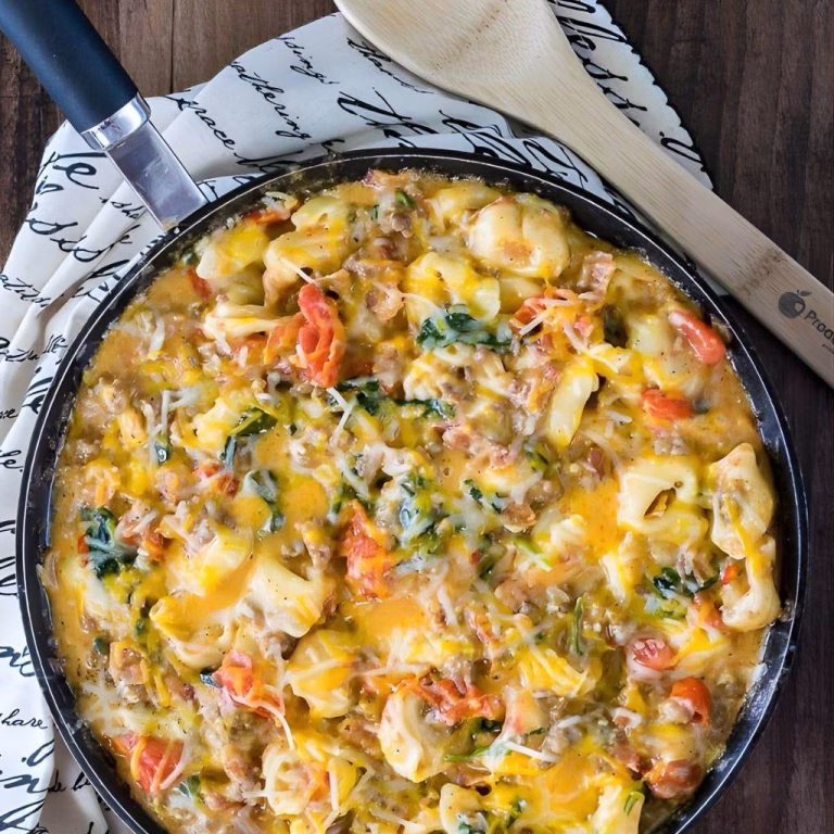 Bacon Cheeseburger Tortellini Recipe