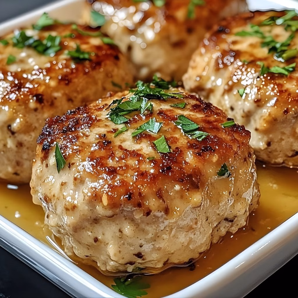 Garlic Parmesan Chicken Meatloaves Recipe 