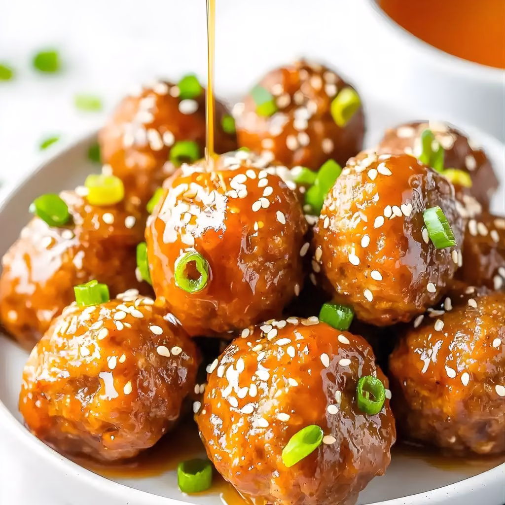 Honey Garlic Turkey Meatballs Recipe