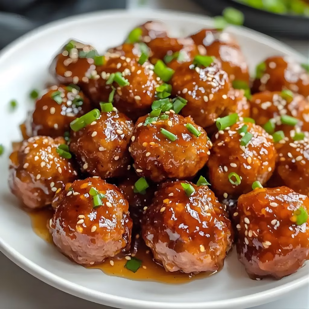 Honey Garlic Turkey Meatballs Recipe