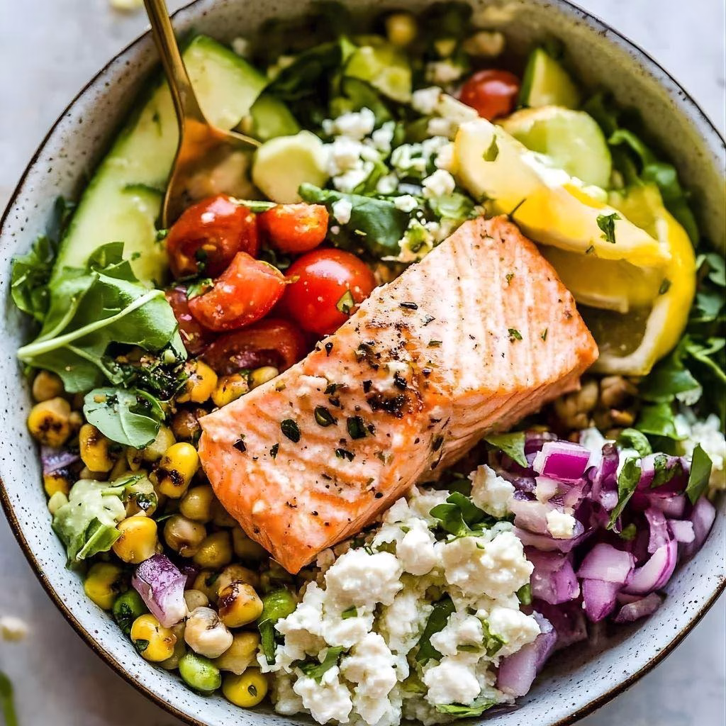 Mediterranean Salmon Bowl Recipe