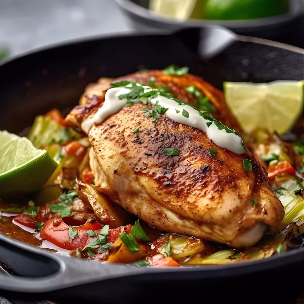 Fajita Stuffed Chicken Breast Recipe