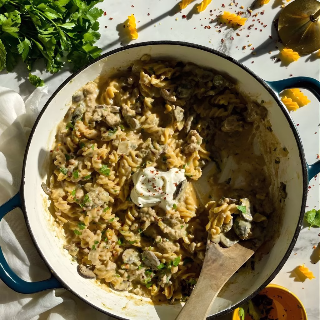 One-Pot Turkey Stroganoff Recipe