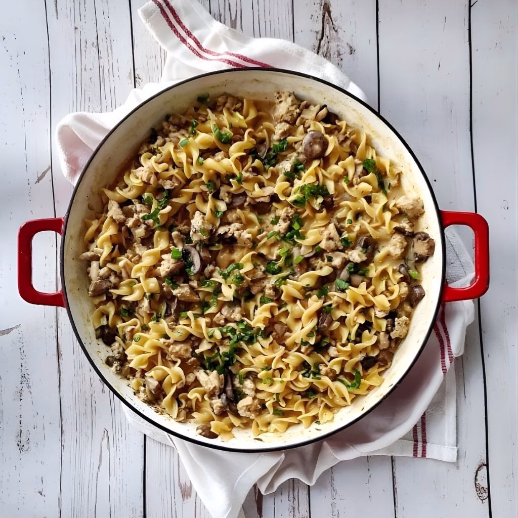 One Pot Turkey Stroganoff Recipe
