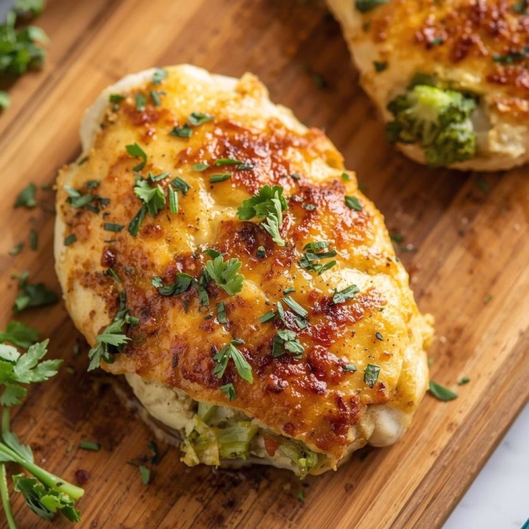 Broccoli Cheese Stuffed Chicken Breast Recipe