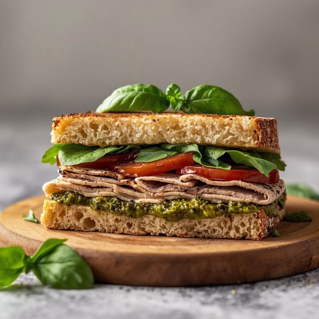 Turkey Pesto Sandwich Recipe 