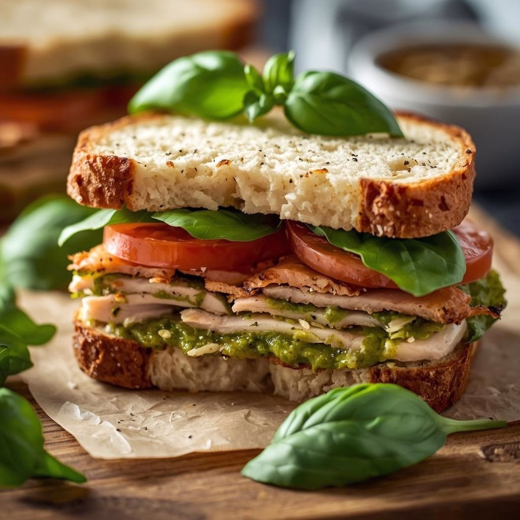 Turkey Pesto Sandwich Recipe 