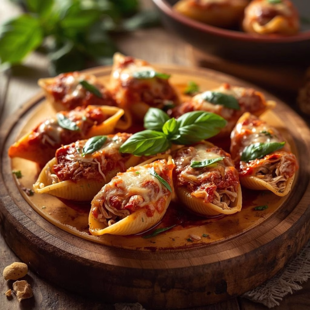 Lasagna Stuffed Pasta Shells Recipe