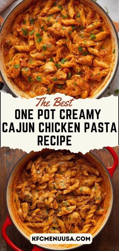 One Pot Creamy Cajun Chicken Pasta Recipe