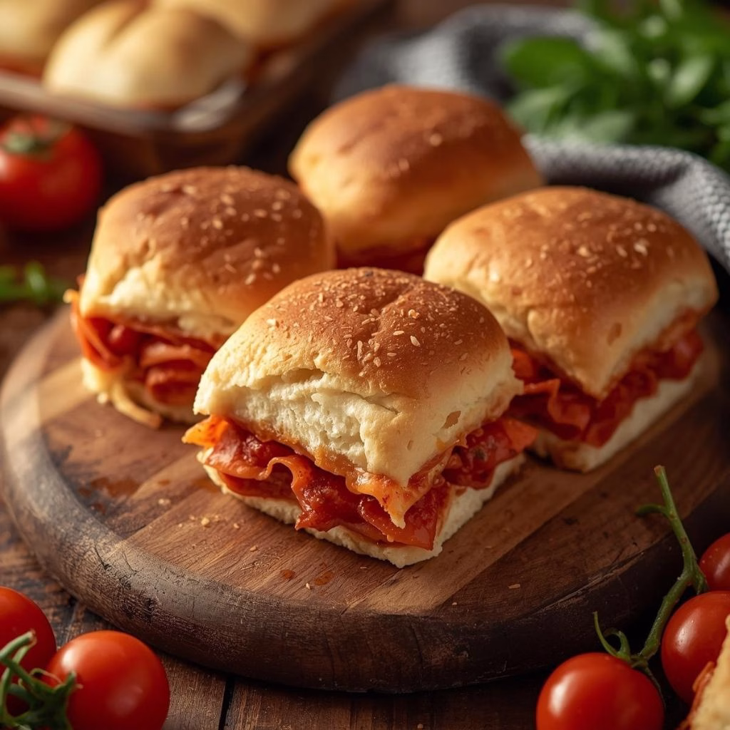 Pepperoni Pizza Sliders Recipe