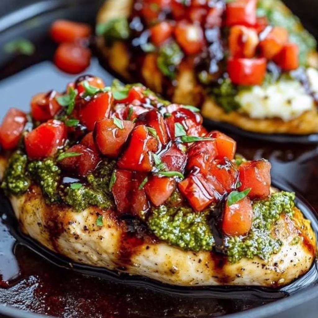 Pesto Bruschetta Chicken Recipe